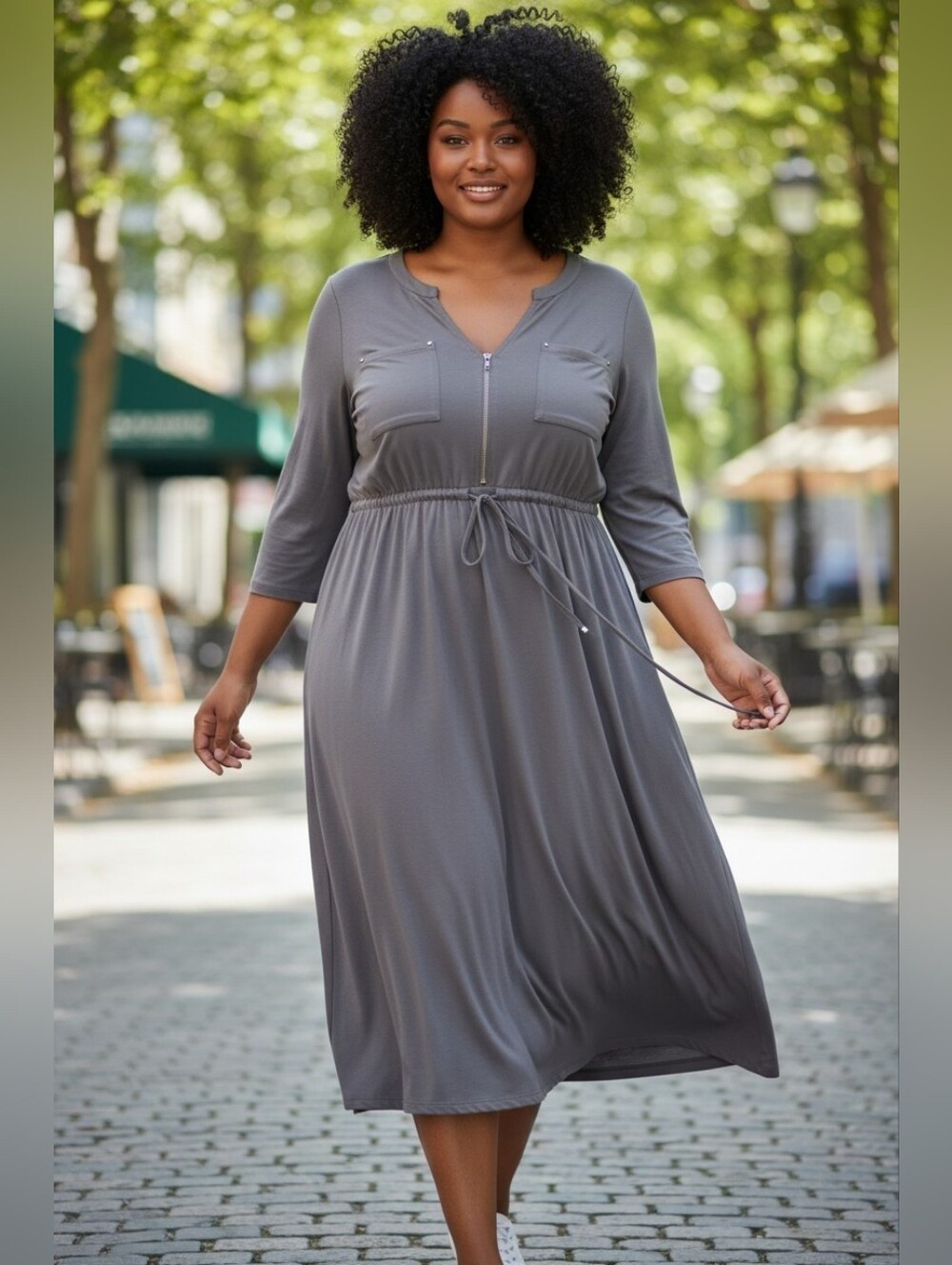 Torrid Grey Modal Shirt Dress Sz.2 (18/20)